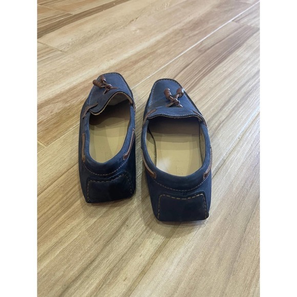 J.Crew Men Size 8 Driving Leather Moccasins Flats Tassel Blue Made in Italy main image 4